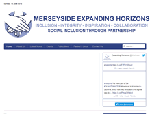 Tablet Screenshot of expandinghorizons.co.uk
